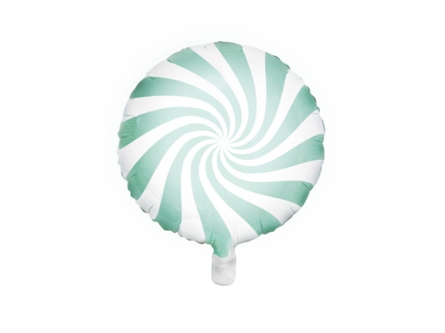BALON CUKIEREK BIAŁO-MIĘTOWY 14'' 35cm