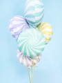 BALON CUKIEREK BIAŁO-MIĘTOWY 14'' 35cm
