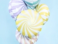 BALON CUKIEREK BIAŁO-ŻÓŁTY 14'' 35cm