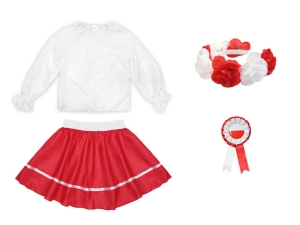 ZESTAW NARODOWY BIAŁO-CZERWONY 98-110 4el