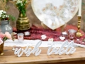 NAPIS WISH TABLE DREWNIANY BIAŁY 40x10cm