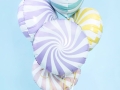 BALON CUKIEREK BIAŁO-FIOLETOWY 14'' 35cm