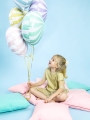 BALON CUKIEREK BIAŁO-FIOLETOWY 14'' 35cm