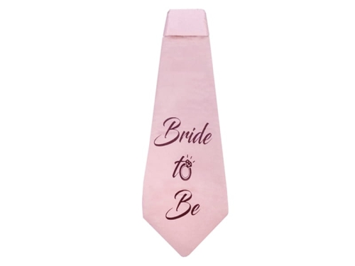 KRAWAT WIECZÓR PANIEŃSKI BRIDE TO BE RÓŻOWY