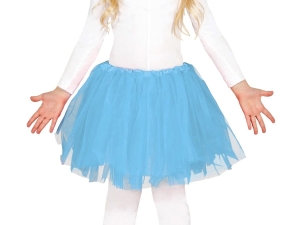 SPÓDNICZKA TIULOWA BŁĘKITNA 30cm