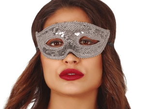 MASKA WENECKA CEKINY SREBRNA
