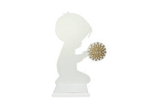 FIGURKA CHŁOPIEC KOMUNIA BIAŁA 20cm