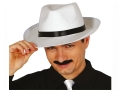 KAPELUSZ GANGSTER FILCOWY BIAŁY