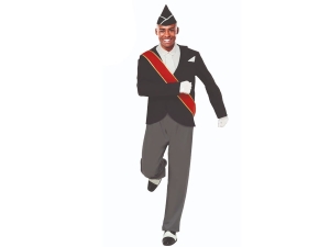 STRÓJ TAŃCZĄCY ŻAŁOBNIK CZARNY L(52-54)