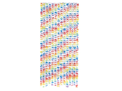 KURTYNA KWIATY TĘCZOWA 1,82m