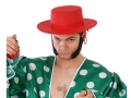 KAPELUSZ FLAMENCO FILCOWY CZERWONY