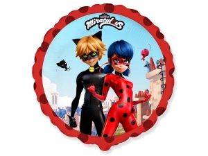 BALON FLEXMETAL BIEDRONKA MIRACULUM OKRĄGŁY 18'' 46cm