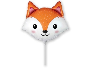 BALON LISEK BIAŁO-POMARAŃCZOWY 14'' 36cm