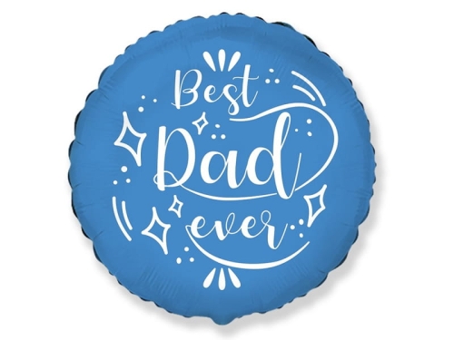 BALON BEST DAD EVER NIEBIESKI 18'' 46cm