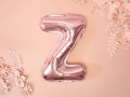 BALON LITERA Z RÓŻOWE ZŁOTO 14'' 35cm