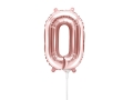 BALON LITERA O RÓŻOWE ZŁOTO 14'' 35cm