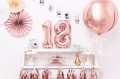BALON CYFRA 1 RÓŻOWE ZŁOTO 14'' 35cm