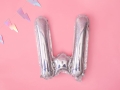 BALON LITERA W HOLO SREBRNY 14'' 35cm