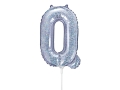 BALON LITERA Q HOLO SREBRNY 14'' 35cm