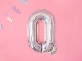 BALON LITERA Q HOLO SREBRNY 14'' 35cm