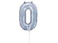 BALON LITERA O HOLO SREBRNY 14'' 35cm