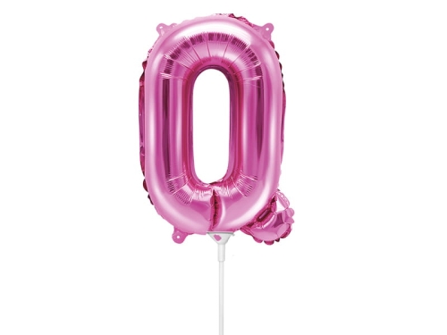 BALON LITERA Q CIEMNYORÓŻOWY 14'' 35cm