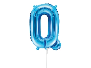 BALON PARTY DECO LITERA Q NIEBIESKI 14'' 35cm