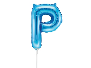 BALON PARTY DECO LITERA P NIEBIESKI 14'' 35cm