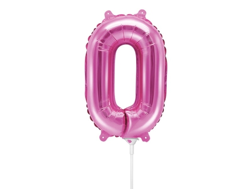BALON LITERA O CIEMNORÓŻOWY 14'' 35cm