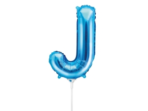 BALON PARTY DECO LITERA J NIEBIESKI 14'' 35cm
