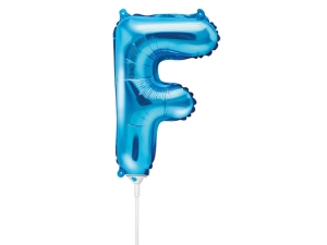 BALON PARTY DECO LITERA F NIEBIESKI 14'' 35c