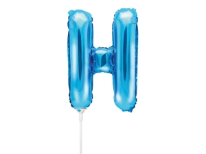 BALON PARTY DECO LITERA H NIEBIESKI 14'' 35cm