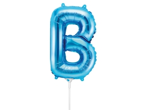 BALON PARTY DECO LITERA B NIEBIESKI 14'' 35cm