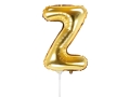 BALON LITERA Z ZŁOTY 14'' 35cm