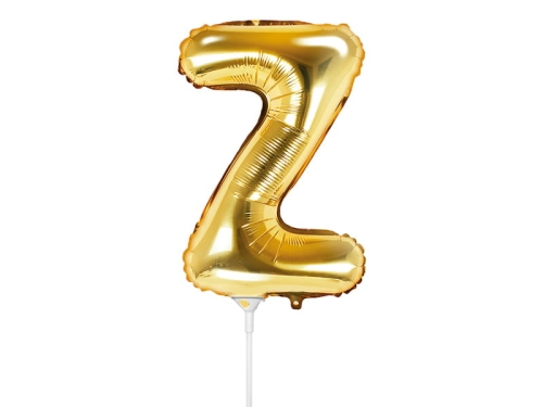 BALON LITERA Z ZŁOTY 14'' 35cm