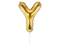 BALON LITERA Y ZŁOTY 14'' 35cm