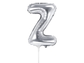 BALON LITERA Z SREBRNY 14'' 35cm