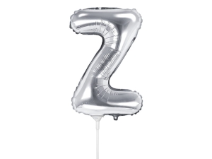 BALON PARTY DECO LITERA Z SREBRNY 14'' 35cm
