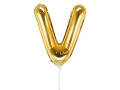 BALON LITERA V ZŁOTY 14'' 35cm