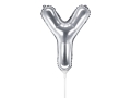 BALON LITERA Y SREBRNY 14'' 35cm