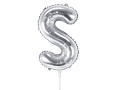 BALON LITERA S SREBRNY 14'' 35cm