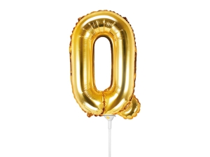 BALON PARTY DECO LITERA Q ZŁOTY 14'' 35cm