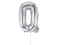 BALON LITERA Q SREBRNY 14'' 35cm