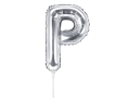 BALON LITERA P SREBRNY 14'' 35cm