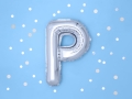 BALON LITERA P SREBRNY 14'' 35cm