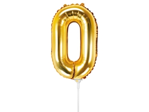 BALON PARTY DECO LITERA O ZŁOTY 14'' 35cm