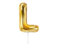 BALON LITERA L ZŁOTY 14'' 35cm