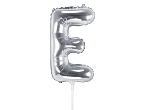 BALON PARTY DECO LITERA E SREBRNY 14'' 35cm