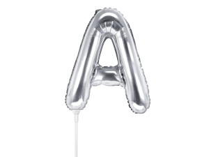 BALON LITERA A SREBRNY 14'' 35cm