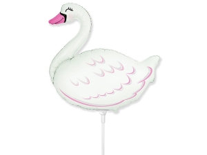 BALON FLEXMETAL ŁABĘDŹ BIAŁY 14'' 36cm